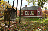 Charlestown, NH - Little Red Schoolhouse - Back - Fall